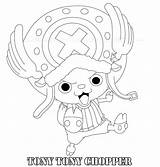 Chopper Tony Lineart Deviantart Manga Anime sketch template