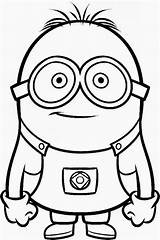 Minions Minion Despicable Outline Colouring Drawing sketch template