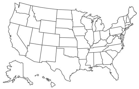 map  states visited  state map usa map  color states color