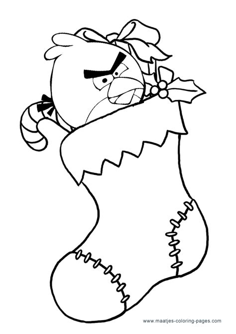 angry birds christmas coloring pages