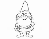 Gnomo Gnome Heureux Felice Acolore Coloritou sketch template