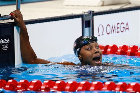 this swimmer had the best reaction to breaking records with her olympic