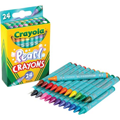 crayola cyo pearl crayons  pack multi walmartcom