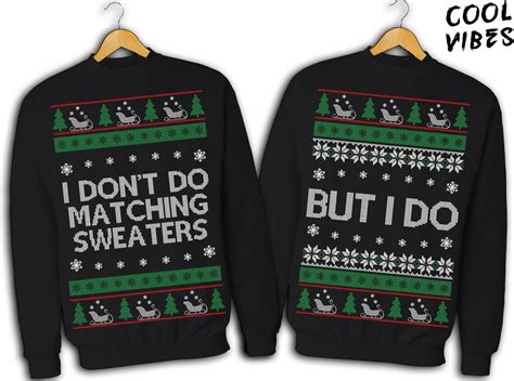 couples christmas sweater funny matching ugly sweaters i etsy uk