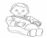 Baby Coloring Pages Bitty Girl American sketch template