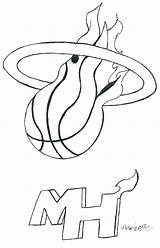 Miami Heat Coloring Pages Logo Lebron University Printable Getcolorings Pic Popular Colouring Hurricanes Color Getdrawings Drawing Coloringhome Dolphins Template sketch template