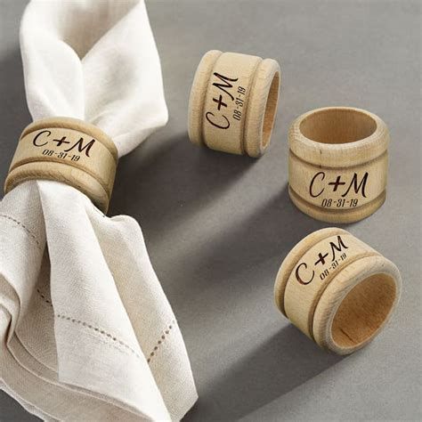 napkin wedding favor napkin rings wedding napkin holder etsy