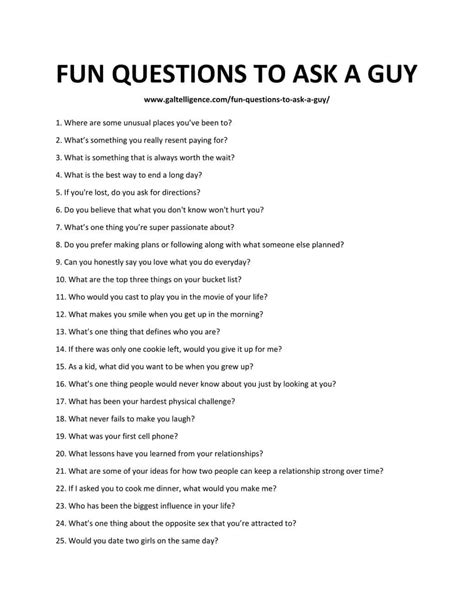 59 fun questions to ask a guy make conversations interesting