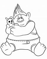 Trolls Coloring Pages Movie Color Print Holiday Moana Baby sketch template