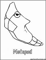 Coloring Pages Metapod Pokemon Caterpie Colouring Printable Pokémon Print Fun Cat Kids Lps Getcolorings Getdrawings sketch template