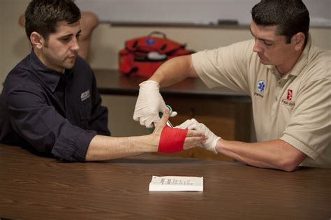 first aid training video and photos