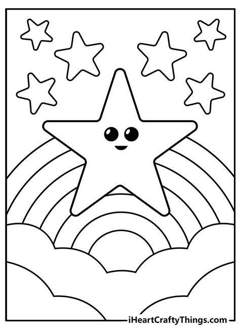 printable coloring pages star
