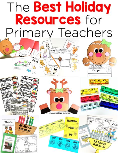 list  holiday resources  kindergarten