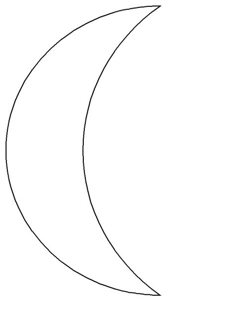 moon simple shapes coloring pages coloring page book