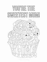 Mum Sweetest sketch template