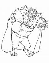 Fera Colorir Beast Disney Unknown sketch template