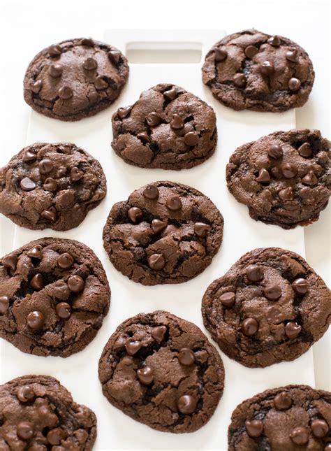 double chocolate chip cookie   bakery style double