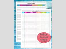 Printable Checkbook Register by MarieReneeCreations on Etsy