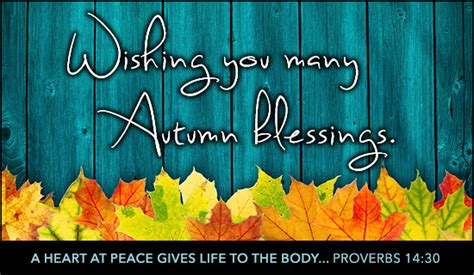 Autumn Blessings Autumn Holidays Ecard Free Christian Ecards Online