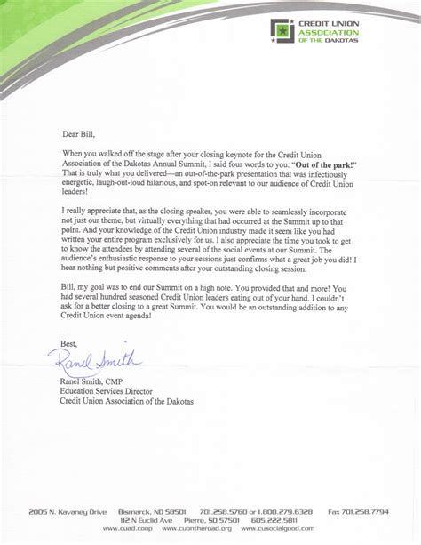 cuad testimonial letter connect  dots