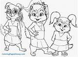 Alvin Chipmunks Coloring Pages Chipettes Halloween Town Kids Printable Drawing Getdrawings Brittany Color Print Character Getcolorings Pdf Colorings Lovely sketch template