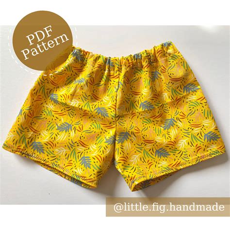 childrens simple unisex summer shorts   sewing