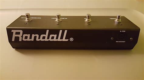 randall rf4g3 4 button footswitch w 6 pin din cable reverb