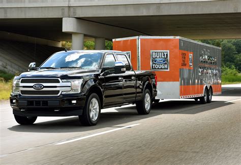ford  towing highway trailer  fast lane truck