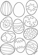 Egg Shape Easter Template Clipart Coloring Pages Library sketch template