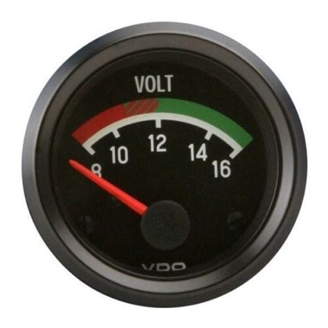 vdo  cockpit series   voltmeter gauge ebay