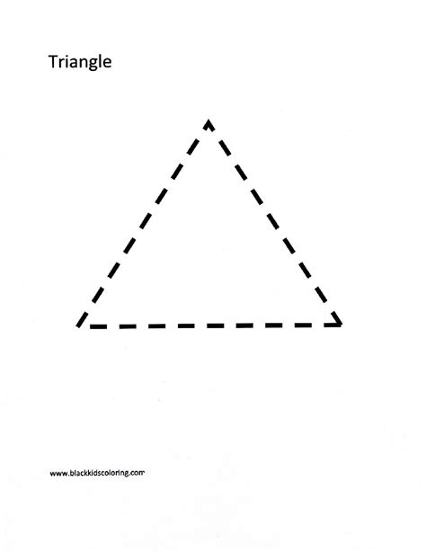 images  triangle tracing worksheet triangle shape preschool