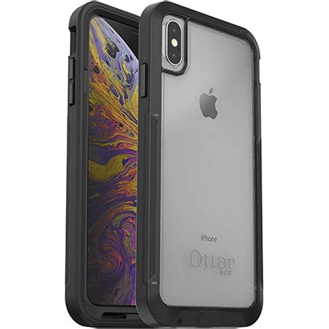 otterbox pursuit series case  iphone xs max  retail packaging blackclear walmart