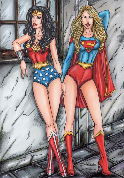 Wonder Woman Supergirl By Ennoiretgris On Deviantart