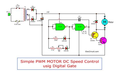 simple    motor dc speed control  pwm mode