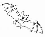 Bat Coloring Pages Kids Printable Halloween sketch template