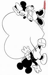 Mickey Bojanke Valentinovo Djecu Tiere Disneyclips Davemelillo Svijet Maus Printanje Minniemouse Malvorlagen Slatki sketch template