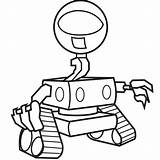 Robot Coloring Pages Remote Control Eyed Color Robots Getcolorings Clipartmag sketch template