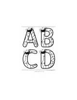 Alphabet Spiders Letters Large Sets sketch template