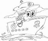 Captain Ship Coloring Pages Boat Color Kids sketch template