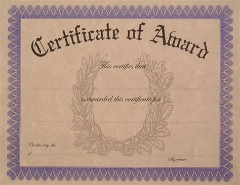 blank award certificate templates  vector  blank award