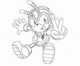 Charmy Sonic Bee Coloring Generations Pages Action Surfing sketch template