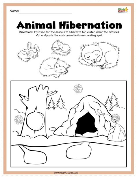 printable hibernating animals coloring page printable word searches