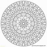 Coloring Pages Intricate Mandala Printable Getcolorings Unique sketch template