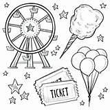 Park Amusement Coloring Pages Getcolorings Printable Color sketch template