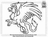 Gryphon Coloring Pages Getdrawings sketch template