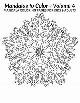 Coloring Mandala Mandalas Pages sketch template