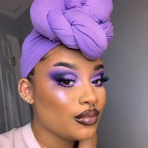 atraggedyroyal purple makeup  vibrant makeup purple makeup