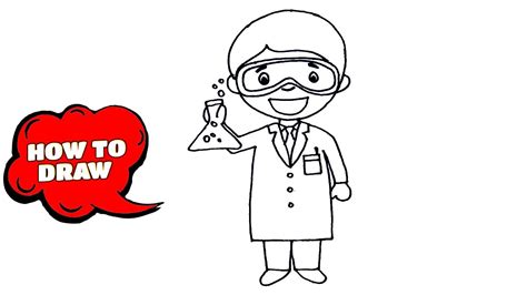 cartoon scientist images easy  draw ten simple rules  drawing