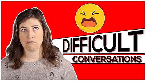 how to have difficult conversations mayim bialik youtube