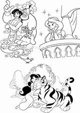 Aladdin Jasmine Coloring Coloriage Pages Princess Disney Kids Imprimer Cute Printable Colorier Dessin sketch template